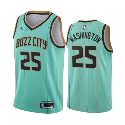 Nike Charlotte Hornets #25 PJ Washington Mint Green NBA Swingman 2020-21 City Edition Jersey Men's